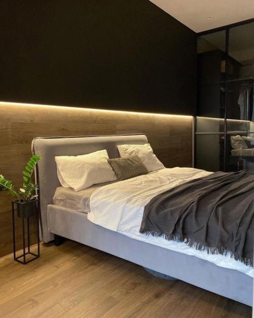 Ещё один один стильный интерьер в темном от подписчиков. 06