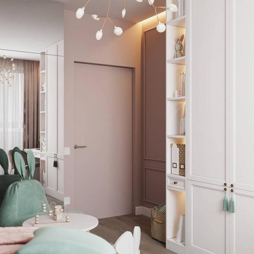 Проект детской комнаты для маленькой принцессы площадью всего 11, 6 кв. 03