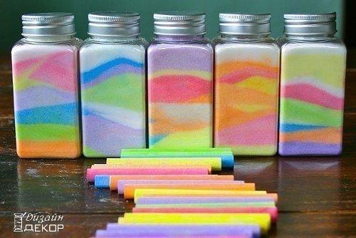 Радуга в бутылке из соли?