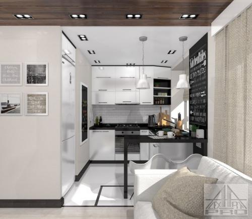 Дизайн небольшой квартиры от нашей Студии Дизайна и АрхитектурыAlexart - PRO. 01