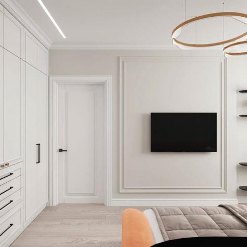 Спальня с яркими акцентами. 03