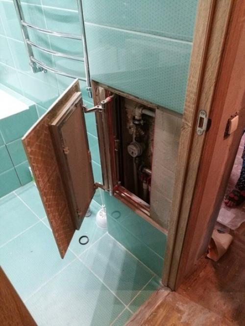 С ремонтом ванной в квартире родителей постарались! 08