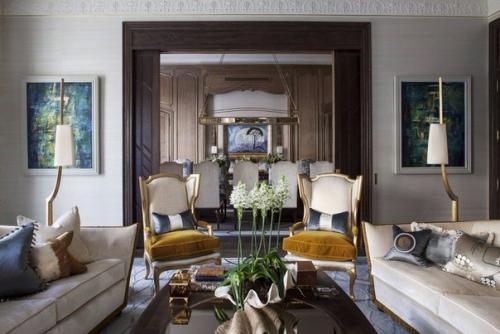 Роскошный и утонченный интерьер квартиры в Париже. 04