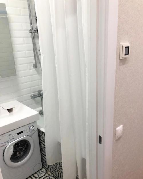 Наш санузел.  Объединили ванную и туалет и, конесно, немного изменили интерьер. 05