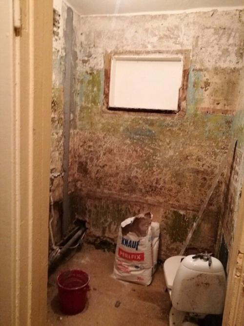 С ремонтом ванной в квартире родителей постарались! 01