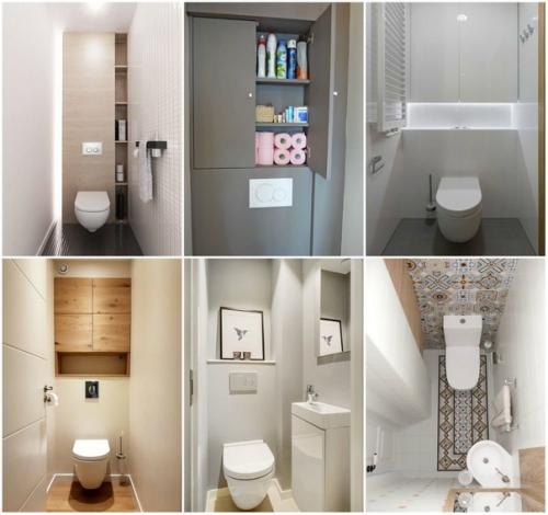 Маленькая ванная!  Приёмы, которые сделают её удобной! 08