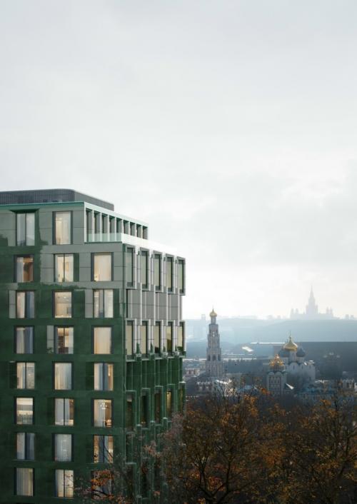 Глазурованная статуэтка.  Проект расположен в одном из красивых районов Москвы рядом с новодевичьим монастырем. 01