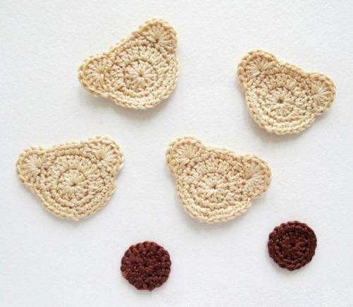 Мы вяжем крючком мишек для декора детских резиночек. 03