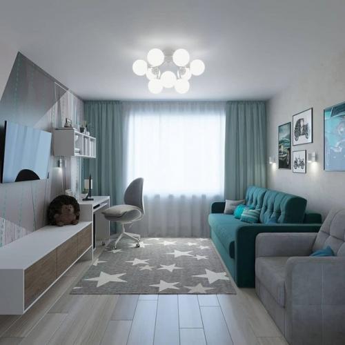 Вариант оформления детской комнаты. 05