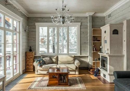 Для деревянного дома лучше всего подойдут такие дизайны интерьера как: 02