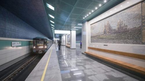 Беломорская станция метро в Москве. 01