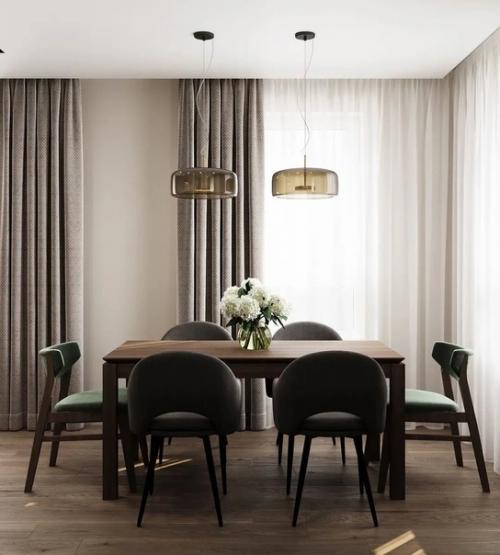 Дизайн интерьера уютной и функциональной кухни - гостиной площадью 34, 6 кв. 04