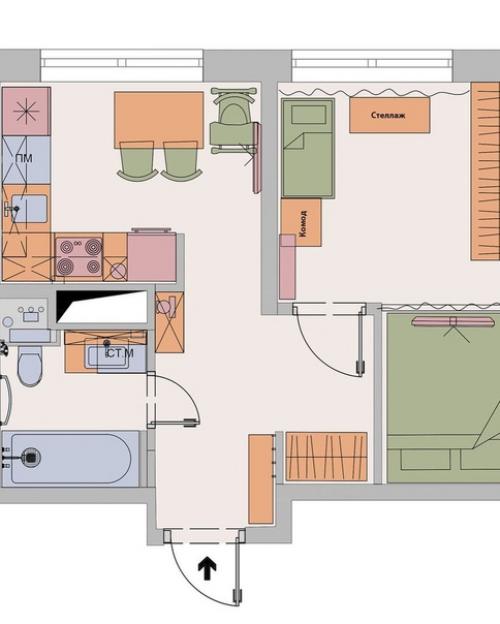 Эту квартиру дизайнер Полина Дементьева оформила для молодой семьи с годовалой дочкой. 09
