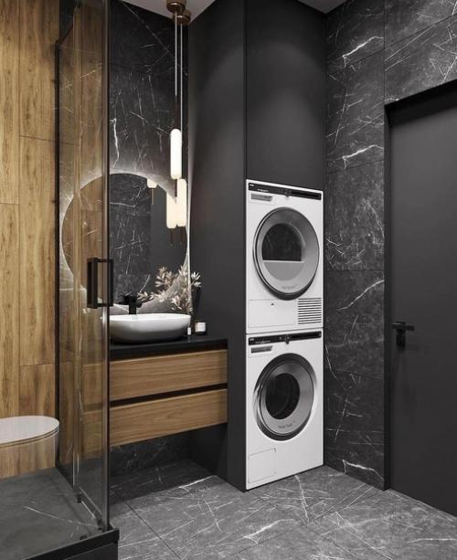 Два варианта оформления ванной комнаты. 07