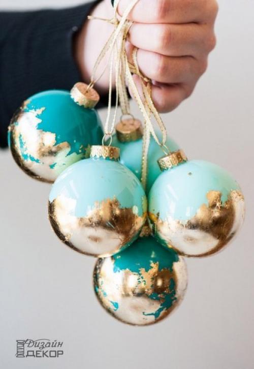 Красивые ёлочные шары на раз - два - три? 

