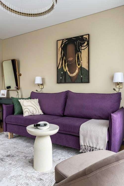 Интерьер квартиры - студии 24, 5 м 2 в ЖК аметист в Москве. 01