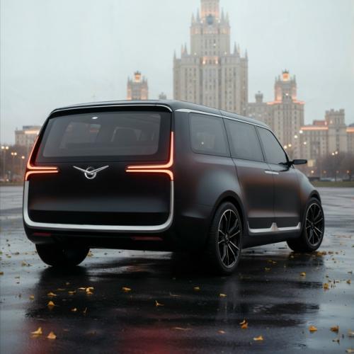 Переосмысленный уаз вышел таким убедительным, что его хочется представить у подножия небоскрёбов, чтобы и он излучал ощущение значимости. 01