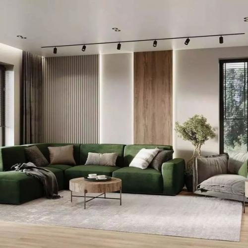 Лаконичность, комфорт, открытость - та самая идея, которая лежит в основе интерьера гостиной - кухни площадью 25 м. 04