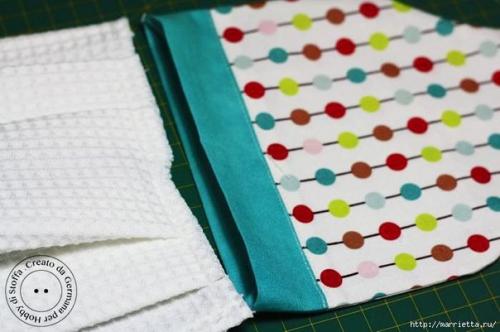 Мы шьем сами кухонное полотенце. 08