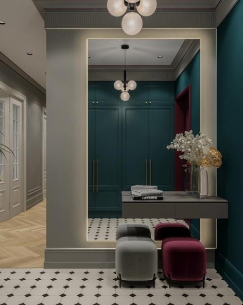 Проектирование общего дизайна квартиры или дома с прихожей начинается. 04