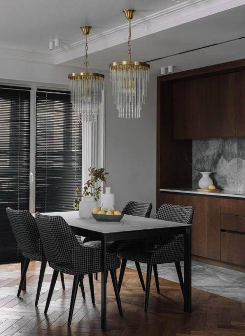 Реализованный интерьер квартиры, площадью 136 кв.  