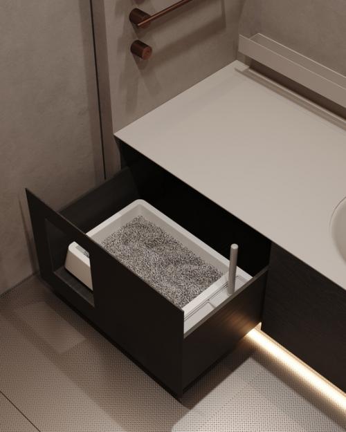 Санузел из проекта малоохтинский, 68. 08