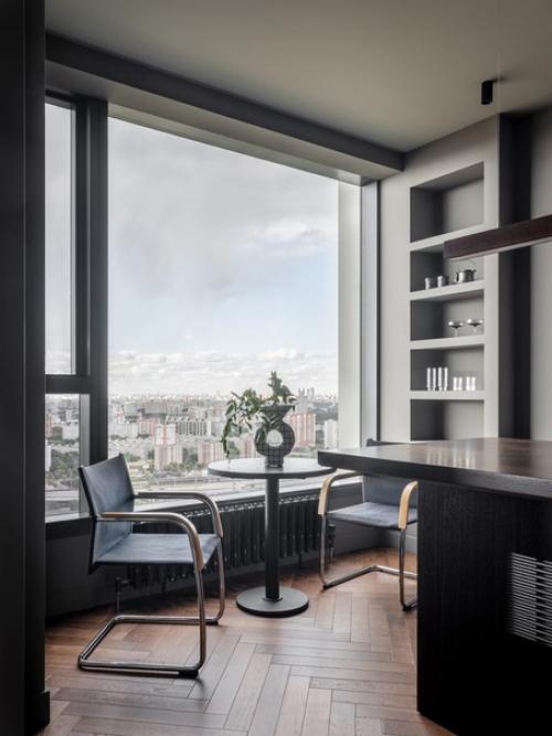 Реализованный интерьер мужской квартиры, площадью 77 кв. 03