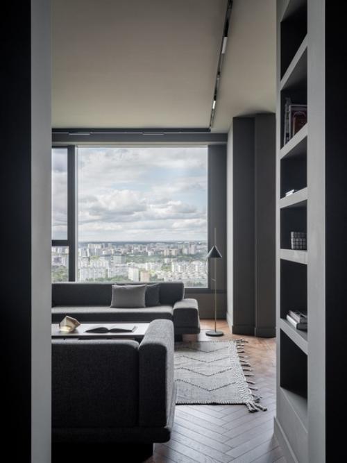 Реализованный интерьер мужской квартиры, площадью 77 кв. 04