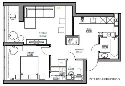 Лаконичная и одновременно яркая квартира. 08 Лаконичная и одновременно яркая квартира. 08