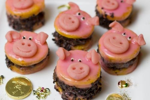 Идеи новогоднего декора в год свиньи. 07