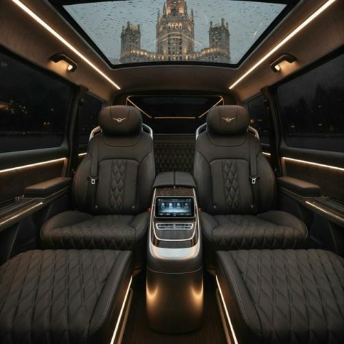 Переосмысленный уаз вышел таким убедительным, что его хочется представить у подножия небоскрёбов, чтобы и он излучал ощущение значимости. 03