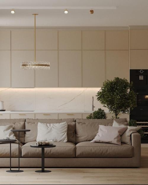 Интерьер кухни - гостиной. 01