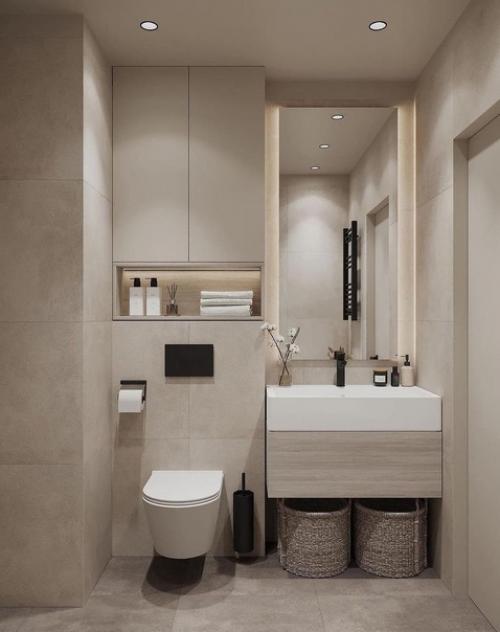 Два варианта оформления ванной комнаты. 04