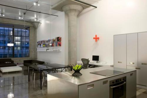 Проектная фирма Axelrod Architects оформила интерьер жилого лофта в Сан-франциско, Калифорния, США. 02