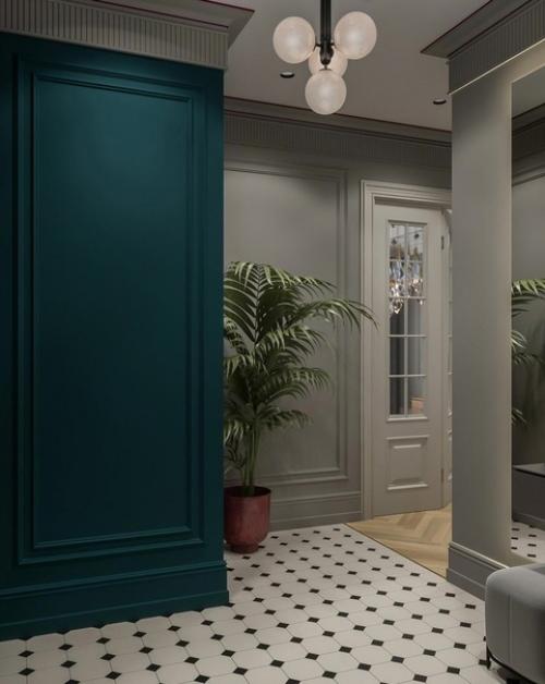 Проектирование общего дизайна квартиры или дома с прихожей начинается. 03