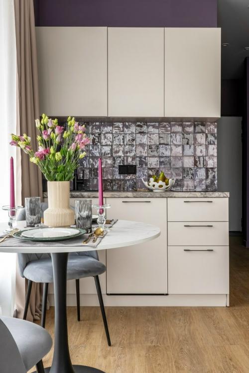 Интерьер квартиры - студии 24, 5 м 2 в ЖК аметист в Москве. 07