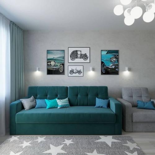 Вариант оформления детской комнаты. 02