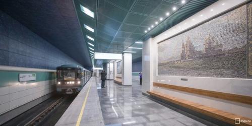 Беломорская станция метро в Москве. 04