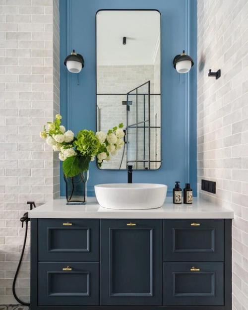 Очень красивый интерьер ванной комнаты! 06