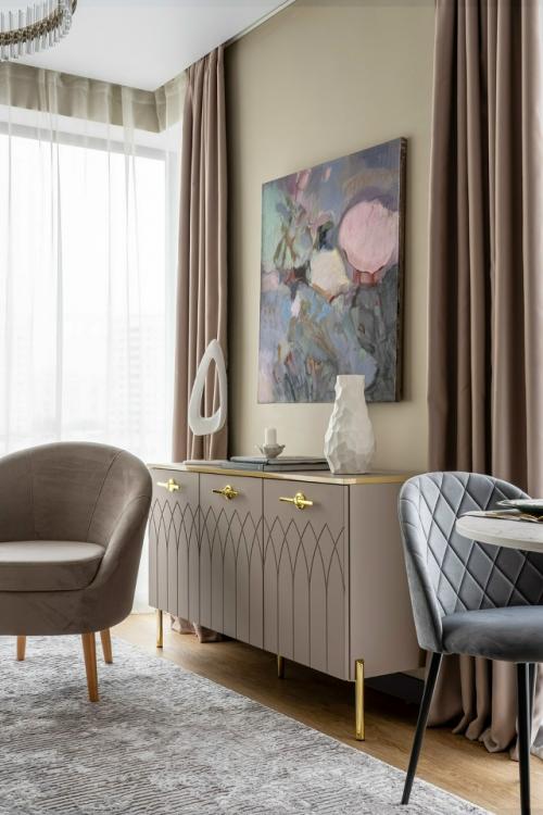 Интерьер квартиры - студии 24, 5 м 2 в ЖК аметист в Москве. 05