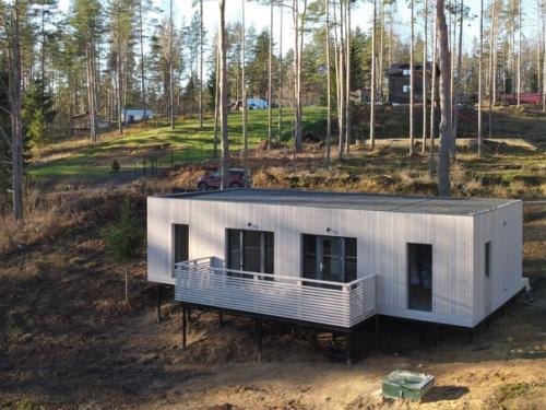 Интерьеры домика из предыдущего поста: это растущий из 4 модулей, 65 кв. 07