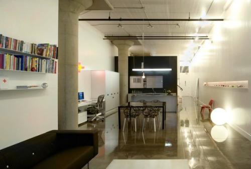 Проектная фирма Axelrod Architects оформила интерьер жилого лофта в Сан-франциско, Калифорния, США.