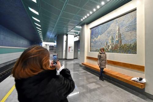 Беломорская станция метро в Москве. 03