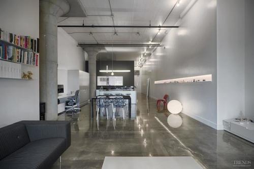 Проектная фирма Axelrod Architects оформила интерьер жилого лофта в Сан-франциско, Калифорния, США. 07