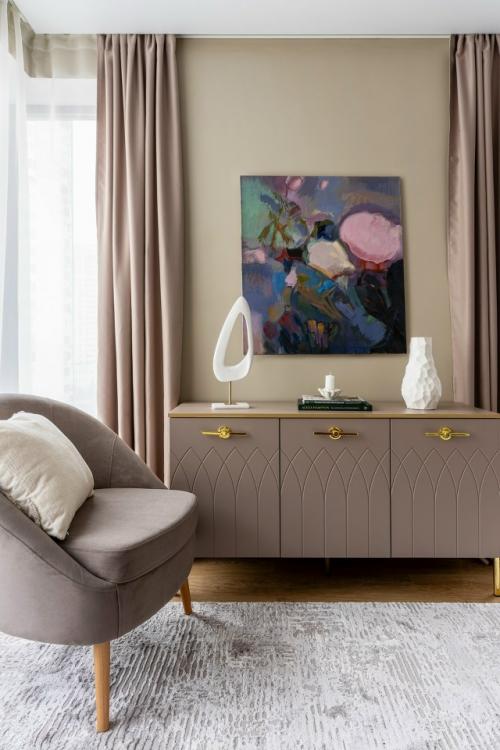 Интерьер квартиры - студии 24, 5 м 2 в ЖК аметист в Москве. 04