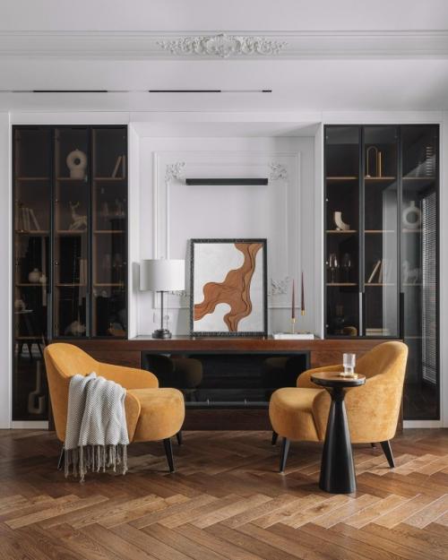 Реализованный интерьер квартиры, площадью 136 кв. 01