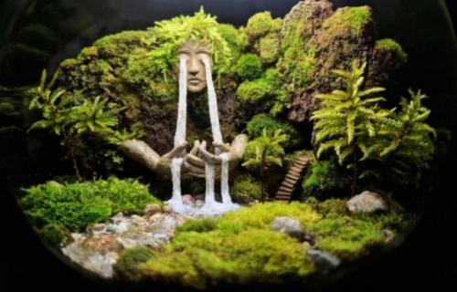 Моховой террариум как стильный элемент декора. 08