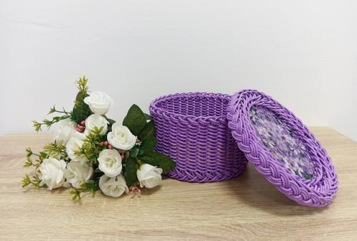 Дуэт Фиалковое Настроение станут не только стильным аксессуаром для хранения разных мелочей, но и прекрасным акцентом в интерьере. 01