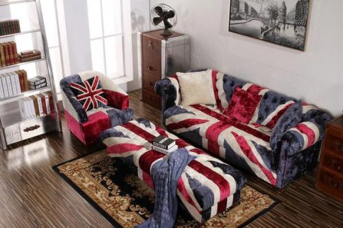 Английский стиль в интерьере гостиной. 05