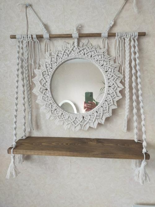 Полочки с макраме: изящное решение для хранения и богемного шика в вашем доме. 02